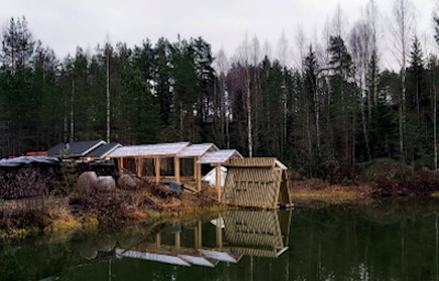 Uusi laituri kauempaa